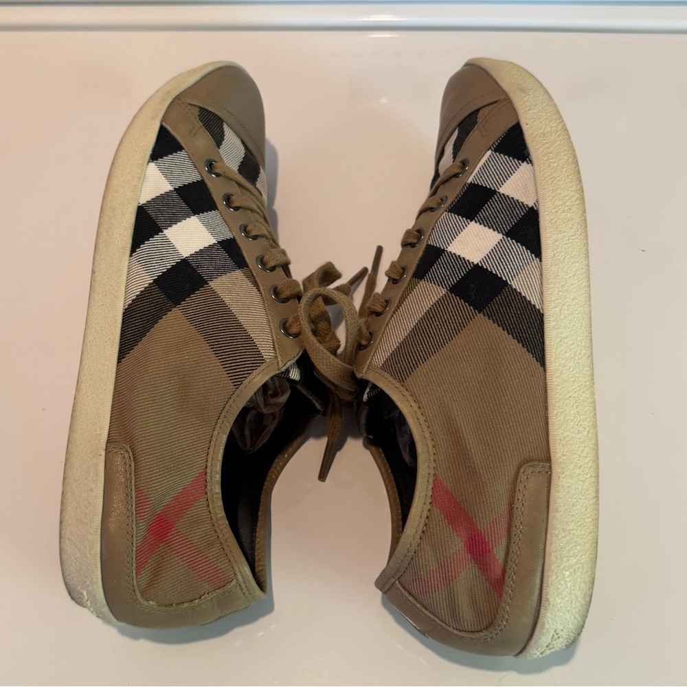 Burberry Vintage Housecheck Low Top Lace Sneaker 41 - Picture 4 of 11